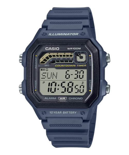  Casio WS-1600H-2A - Uy tín từ 2009, Tem vàng chống giả, Bảo hành 1 năm, Pin miễn phí trọn đời 