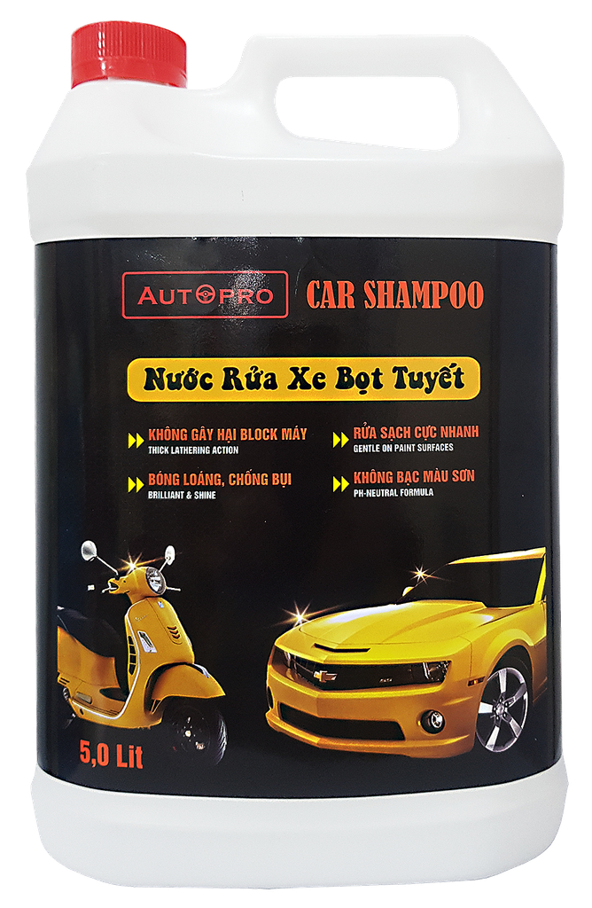 Nước rửa xe máy, oto dạng bọt tuyết 5L