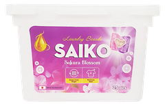 Viên giặt Saiko 3 trong 1 Hương Sakura (25 viên/hộp)