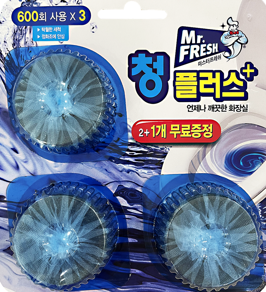 Vỉ 3 viên tẩy toilet xanh ngọc bích Mr.Fresh
