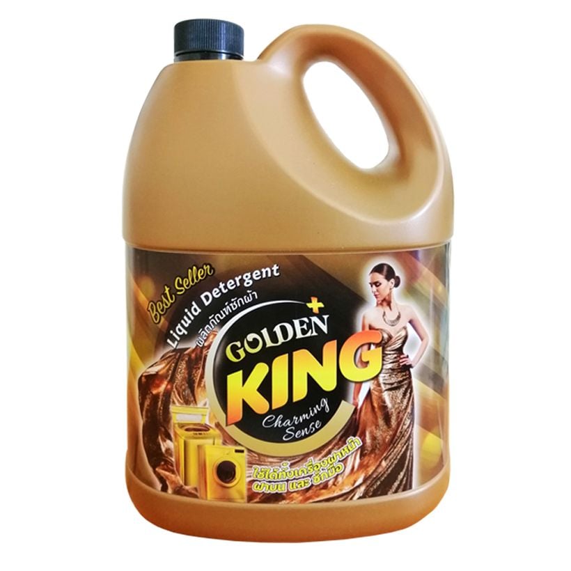 Nước giặt xả GOLDEN KING 3.5L (màu vàng)