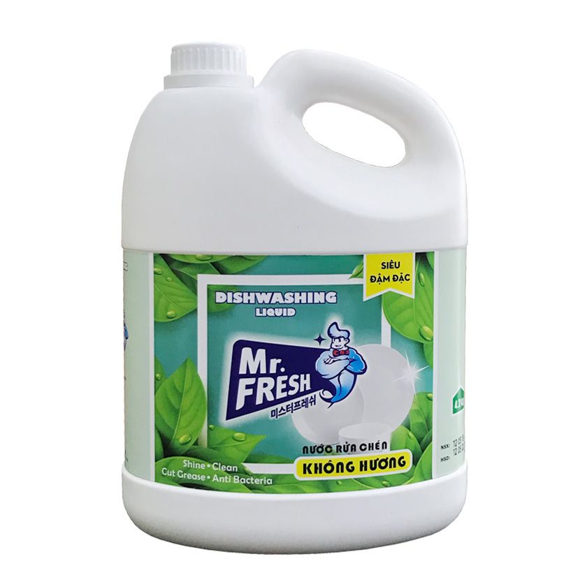 Nước rửa chén Mr.Fresh 4.2L (Không hương)