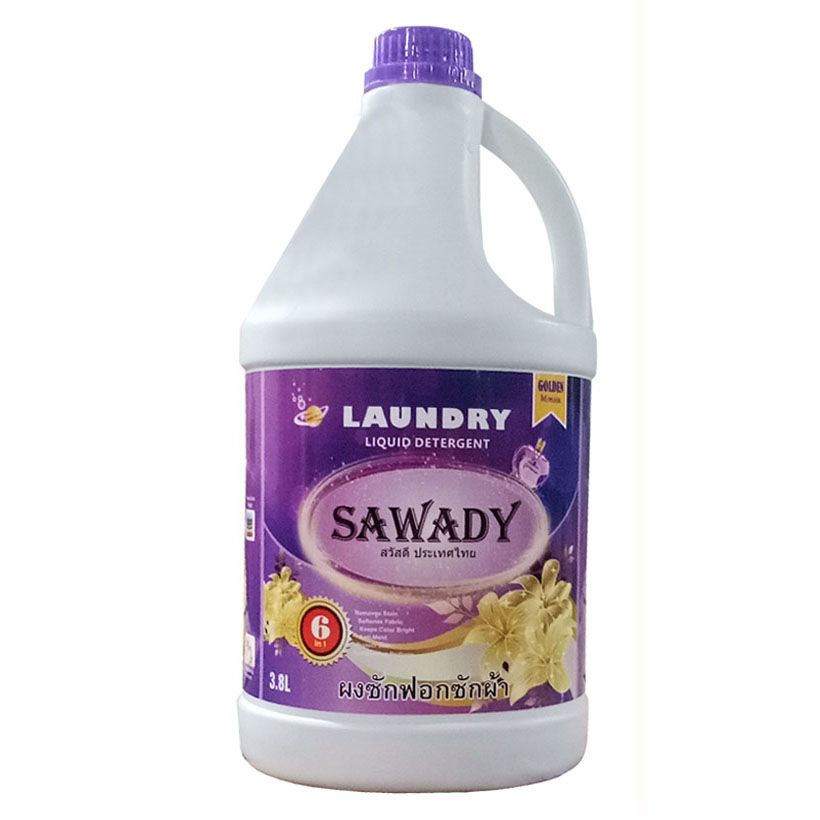 Nước giặt xả Sawady 6 trong 1 (Golden Mimosa) 3,8L
