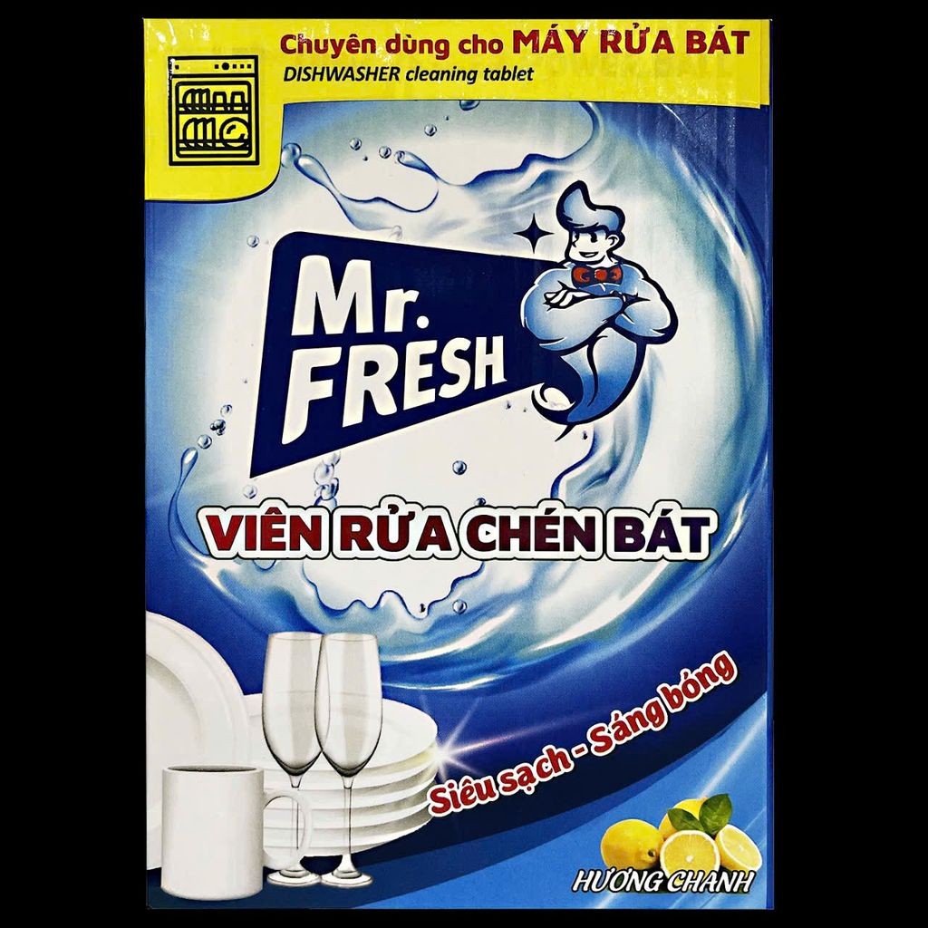 Viên rửa chén bát Mr.Fresh hộp 98 viên