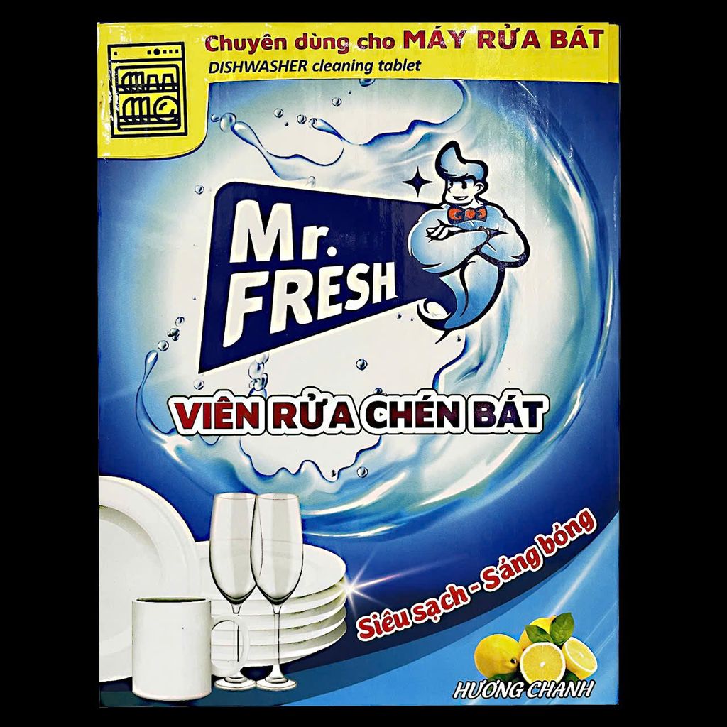 Viên rửa chén bát Mr.Fresh hộp 32 viên
