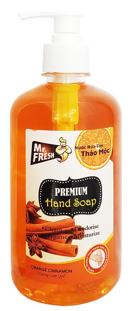 Nước rửa tay thảo mộc Mr.Fresh 500 ml (hương cam quế)