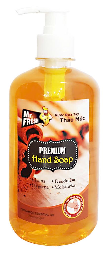 Nước rửa tay thảo mộc Mr.Fresh 500ml (Hương quế)