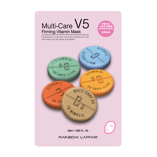 Mặt Nạ Dưỡng Da Săn Chắc Rainbow L’affair Multi - Care V5 Firming Vitamin 25Ml (Store 5871, 5873)