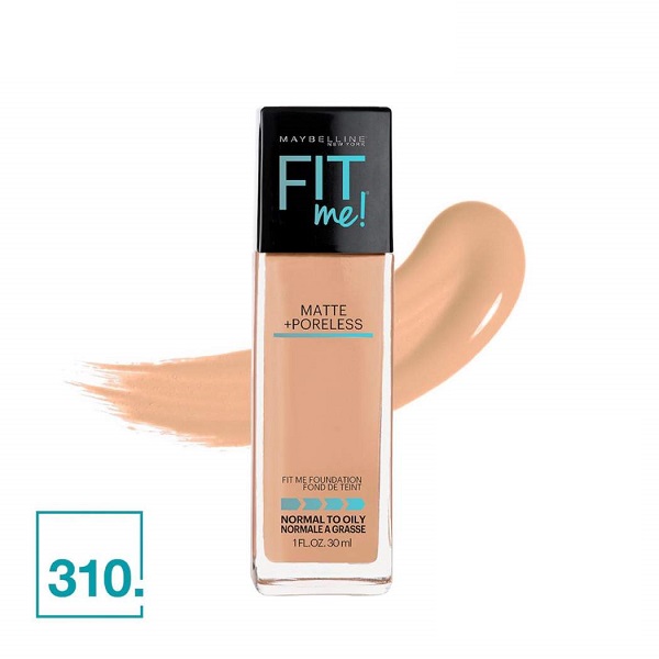 Kem Nền Mịn Lì Maybelline Fit Me Matte + Poreless Foundation 310 Sun Beige 30Ml