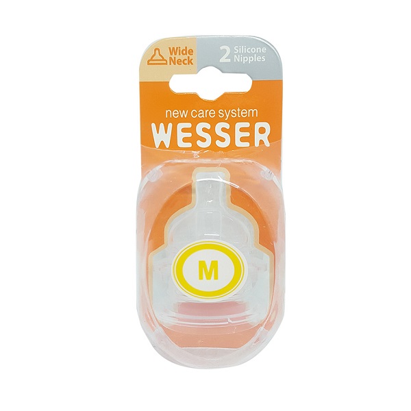 Núm Vú Wesser Cổ Rộng Size M (Dành Cho Bé Từ 4 - 6 Tháng)