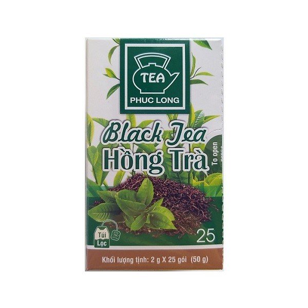 Hồng Trà Phúc Long Túi Lọc 2G - Hộp 25 Gói