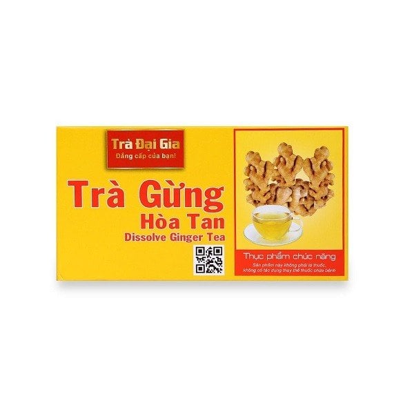 Trà Gừng Đại Gia Hoà Tan 10G - Hộp 20 Gói