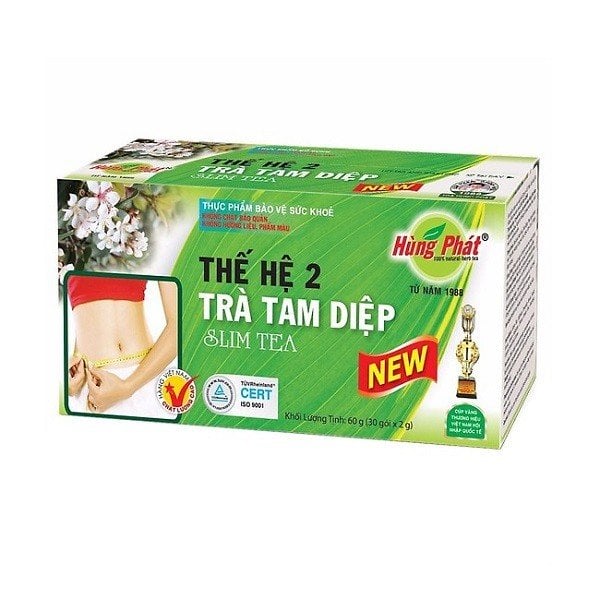 Trà Tam Diệp Hùng Phát Thế Hệ 2 Mớì 2G - Hộp 30 Gói