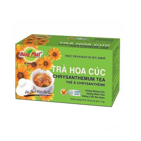 Trà Hoa Cúc Hùng Phát 2G - Hộp 25 Gói