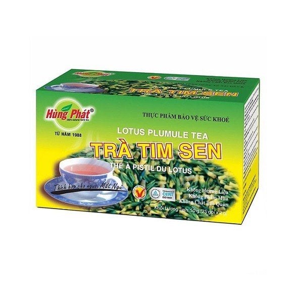 Trà Tim Sen Hùng Phát 2G - Hộp 25 Gói