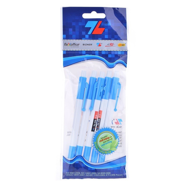 Vĩ 5 Bi Bấm Thiên Long Tl08 Xanh