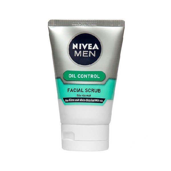 Sữa Rửa Mặt Kiểm Soát Nhờn Có Hạt Làm Sạch Sâu Nivea Men Oil Control Facial Scrub 100G (88880)