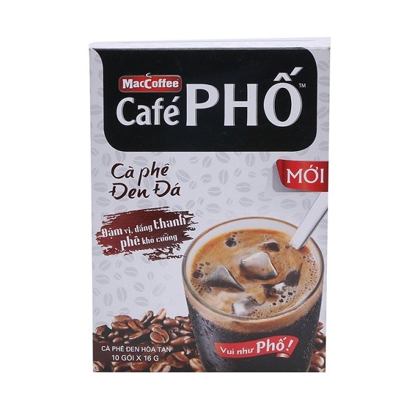 Cà Phê Phố Đen Đá Maccoffee 16G - Hộp 10 Gói