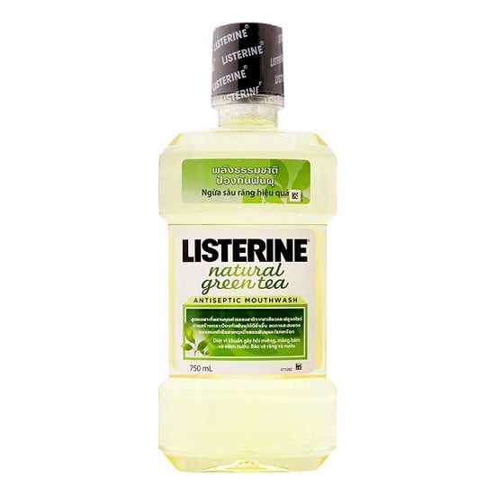 Nước Súc Miệng Listerine Natural Green Tea 750Ml | Listerine Natural Green Tea Mouthwash 750Ml/Bottle