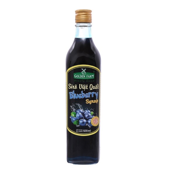 Siro Golden Farm Việt Quất 520Ml