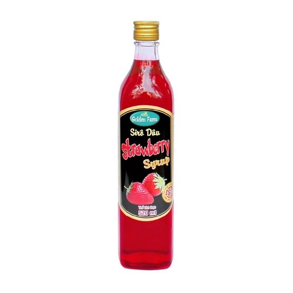 Siro Golden Farm Dâu 520Ml