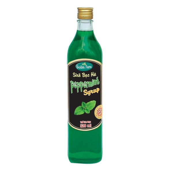 Siro Golden Farm Bạc Hà 520Ml