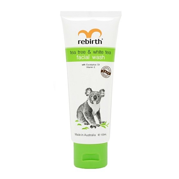 Sữa Rửa Mặt Trà Xanh, Trà Trắng Rebirth Tea Tree & White Tea Facial Wash 100Ml