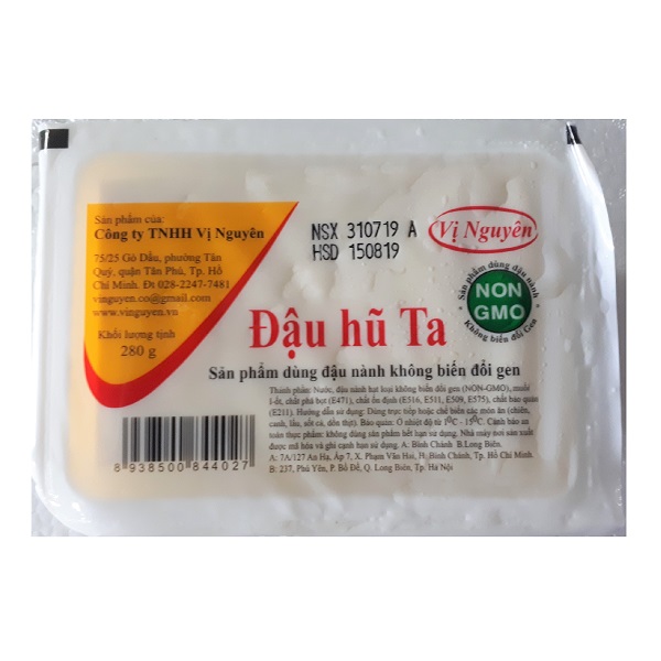 Đậu Hũ Ta Vị Nguyên 280G