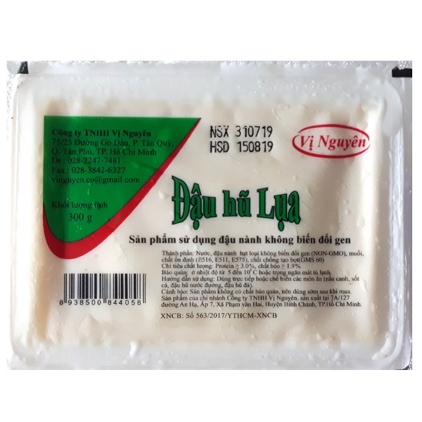 Đậu Hũ Lụa Vị Nguyên 300G
