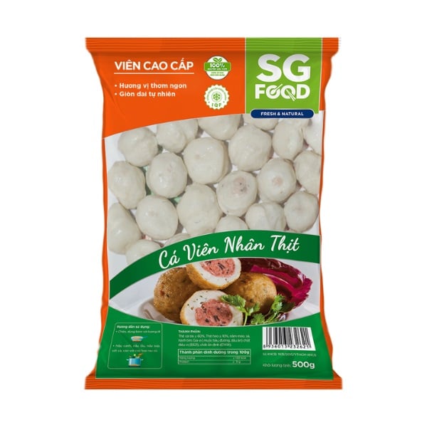 Cá Viên Nhân Thịt Sài Gòn Food 500G
