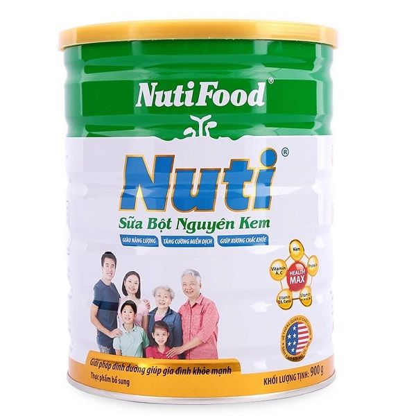Sữa Bột Nuti Nguyên Kem - Hộp Thiếc 900g