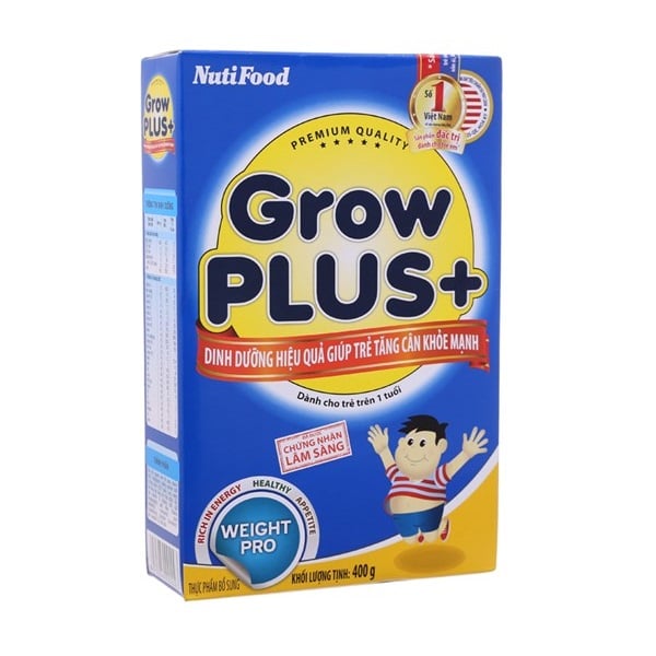 Sữa Bột Grow Plus+ Tăng Cân Khỏe Mạnh - Hộp 400G