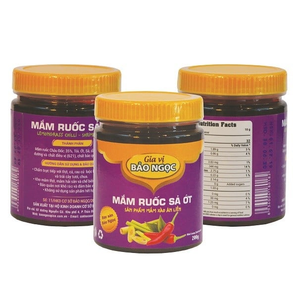 Mắm Ruốc Sả Ớt Bảo Ngọc 200G