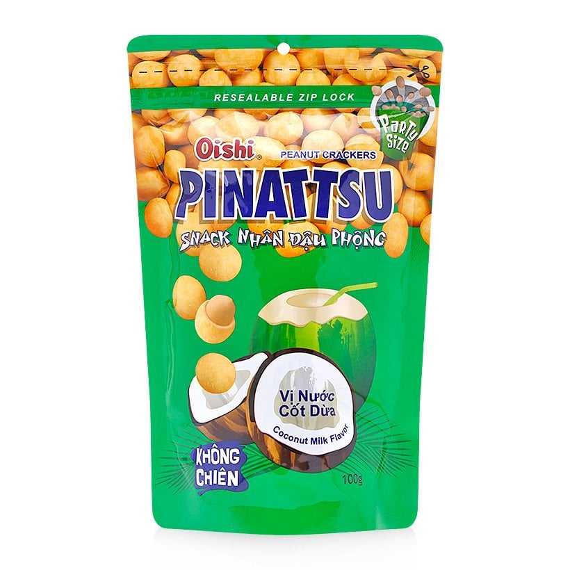 Đậu Phộng Pinattsu Vị Cốt Dừa - Gói 100G