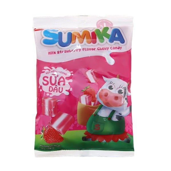 Kẹo Mềm Sumika Sữa Dâu 140G