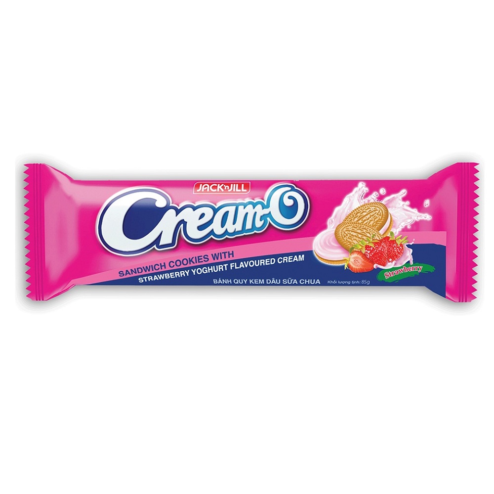 Bánh Quy Cream O Strawberry Yoghurt 85G