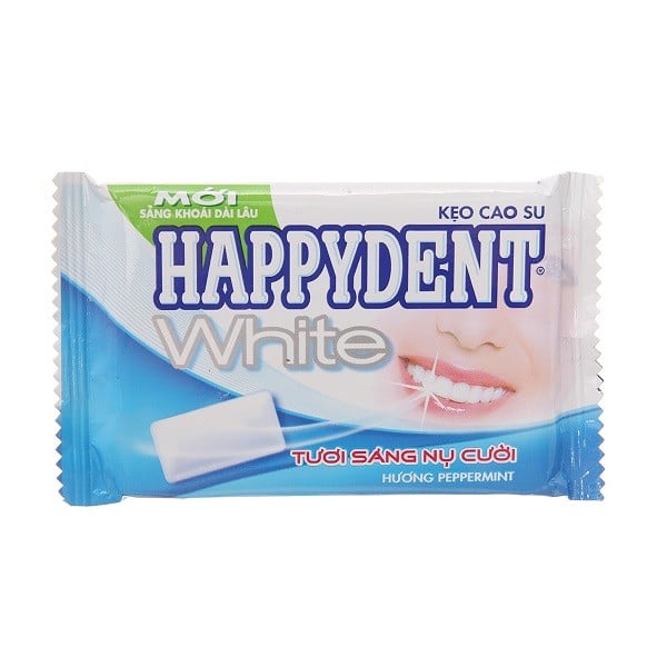 Kẹo Cao Su Happydent White Hộp Vỉ 8 Viên