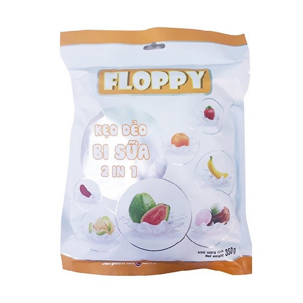 Kẹo Dẻo Bi Sữa 2 In 1 Floppy Gói 350G
