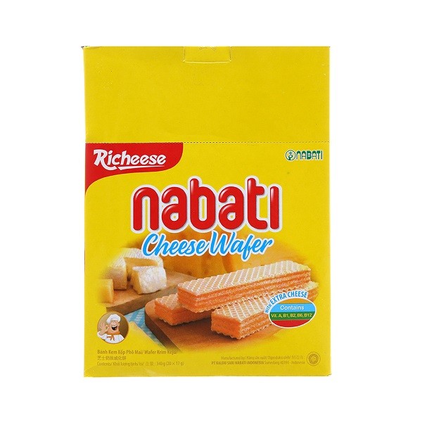 Bánh Kem Xốp Phomai Richeese Nabati 320G