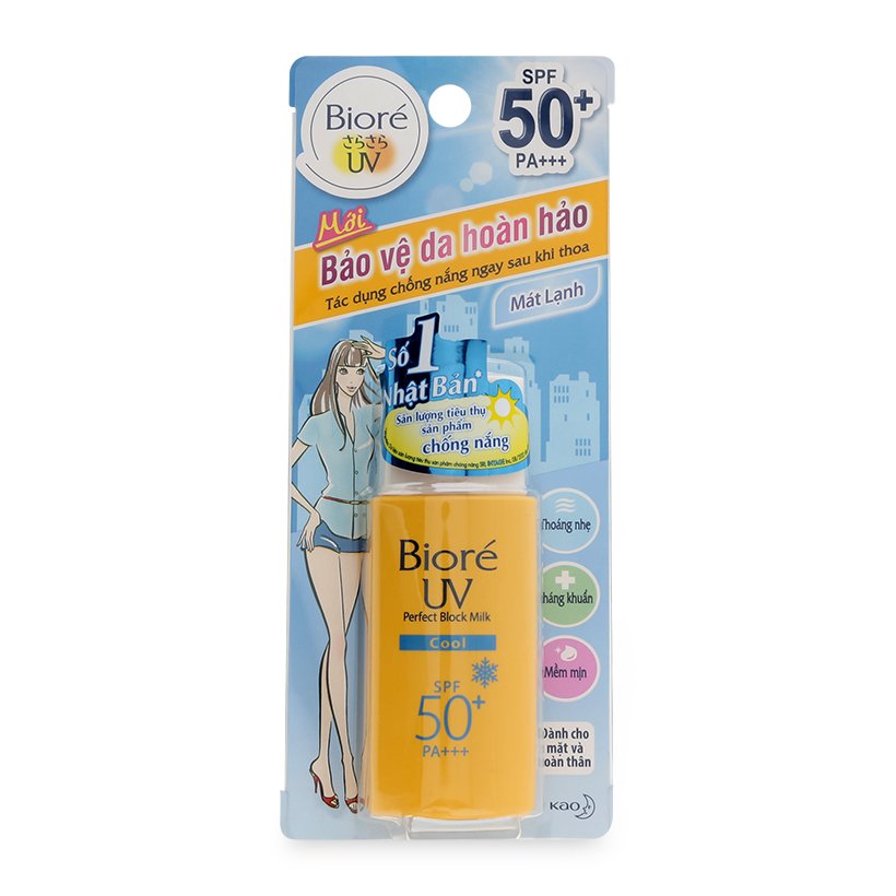 Sữa Chống Nắng Bảo Vệ Da Hoàn Hảo Biore Mát Lạnh
