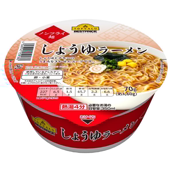 Mì Tô Ăn Liền Vị Nước Tương Aeon Topvalu 70G
