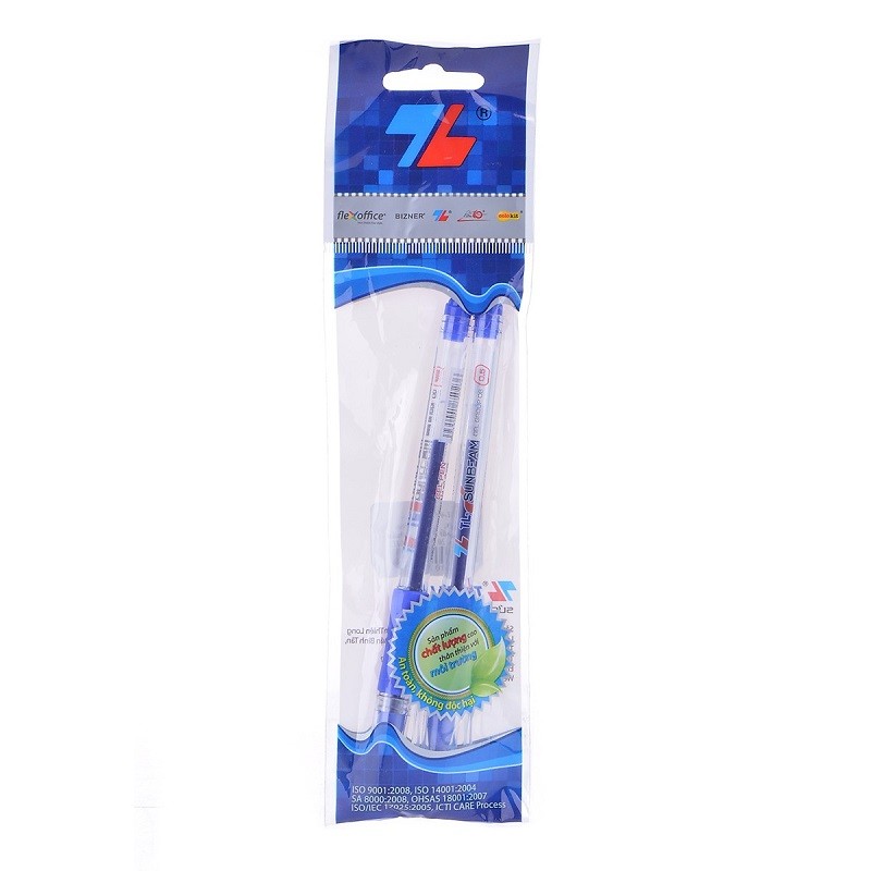 Vĩ 2 Bút Gel Thiên Long 08 - Sunbeam 2 Xanh