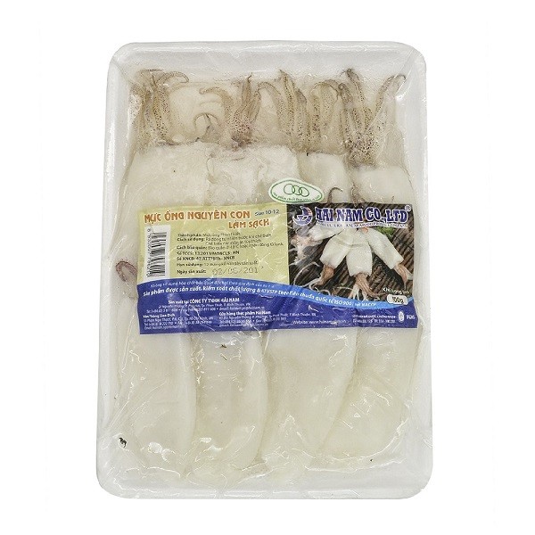 Mực Ống Hải Nam 10 - 12 500G