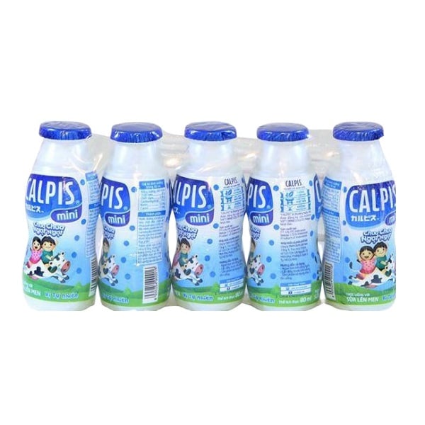 Sữa Chua Uống Calpis Tự Nhiên 80Mlx5