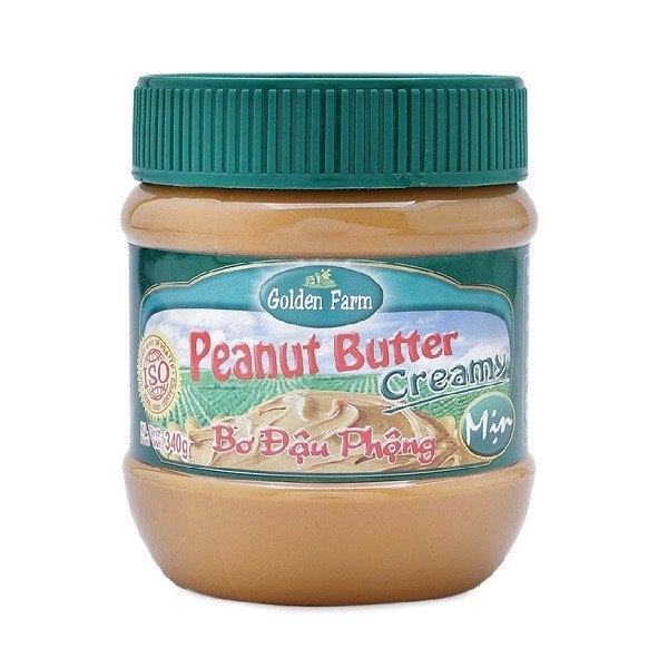 Bơ Đậu Phộng Mịn Golden Farm Peanut Butter Creamy 340G