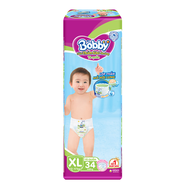 Tã Quần Bobby Jumbo Xl34 - Gói 34 Miếng