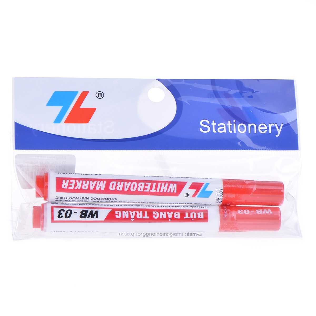 Vĩ 2 Bút Lông Bảng Thiên Long Wb03 2 Đỏ