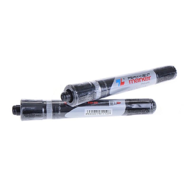 Vĩ 2 Bút Lông Dầu Thiên Long Pm09 2 Đen