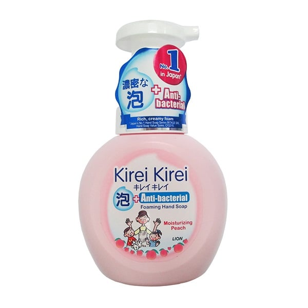 Bọt Rửa Tay Kirei Kirei Hương Đào 250Ml
