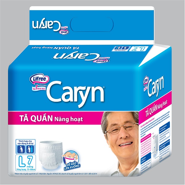 Tã Quần Người Lớn Caryn Mỏng Nhẹ L7 - Gói 7 Miếng